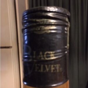 Giant Gold Black Velvet Canadian Whiskey Display